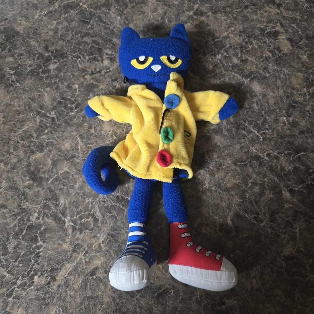 MerryMakers Pete The Cat 14" Groovy Buttons Plush Hand Puppet 2010